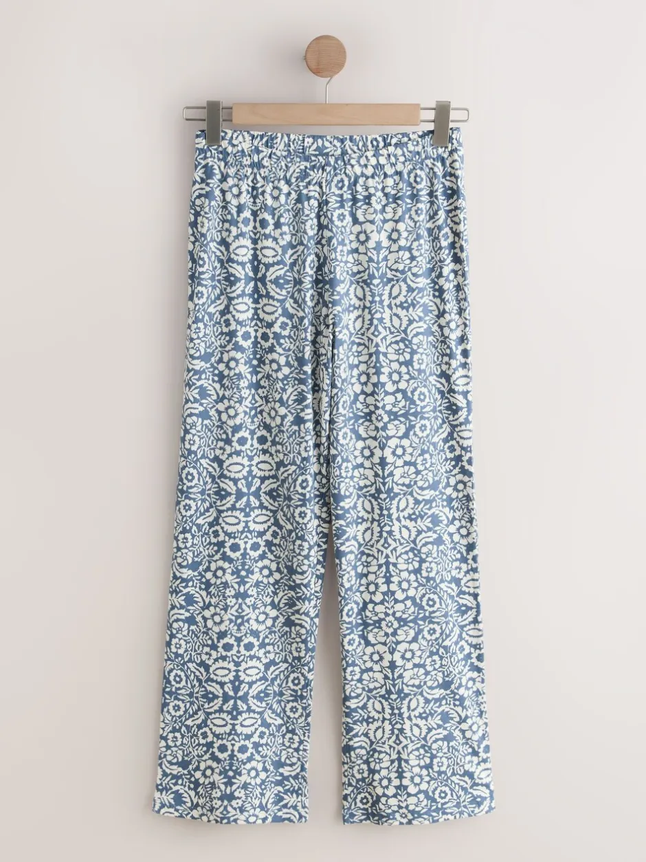 Pyjama's|Alle Nacht- En Loungekleding|Next - Short Sleeve Pyjamas 2 Pack Roze en blauw gebloemd