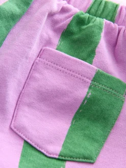 Sets En Combisets|Truien En Breisels*Next Roze gestreepte eenhoorn - Set van sweatshirt en joggingbroek met rechte wijde pijpen (3mnd -7jr)
