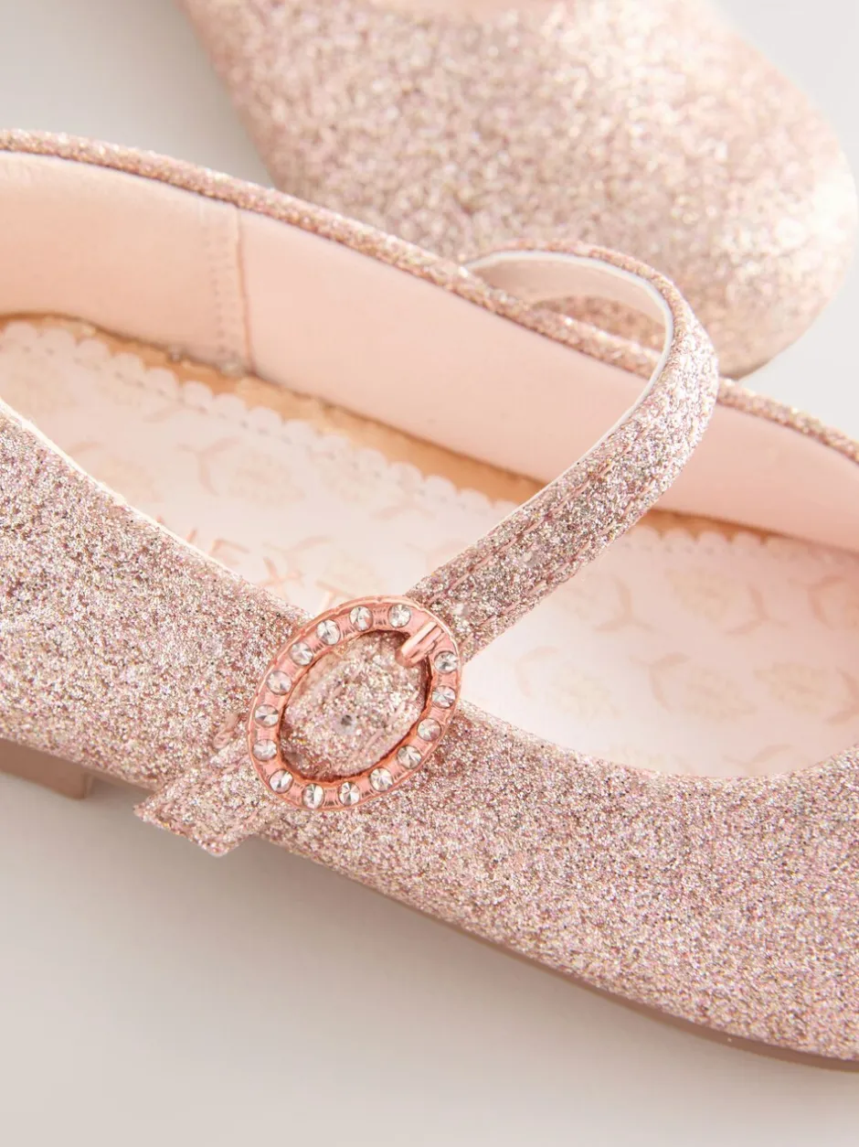 Gelegenheidskleding|Next Roze glitter - Mary Jane gelegenheidsschoenen voor bloemenmeisjes