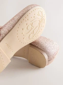 Gelegenheidskleding|Next Roze glitter - Mary Jane gelegenheidsschoenen voor bloemenmeisjes