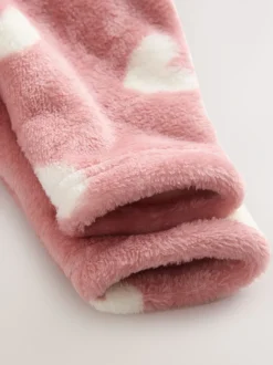 Babypakjes En Babypyjama's|Next - Fleece babypyjama Roze hartenprint