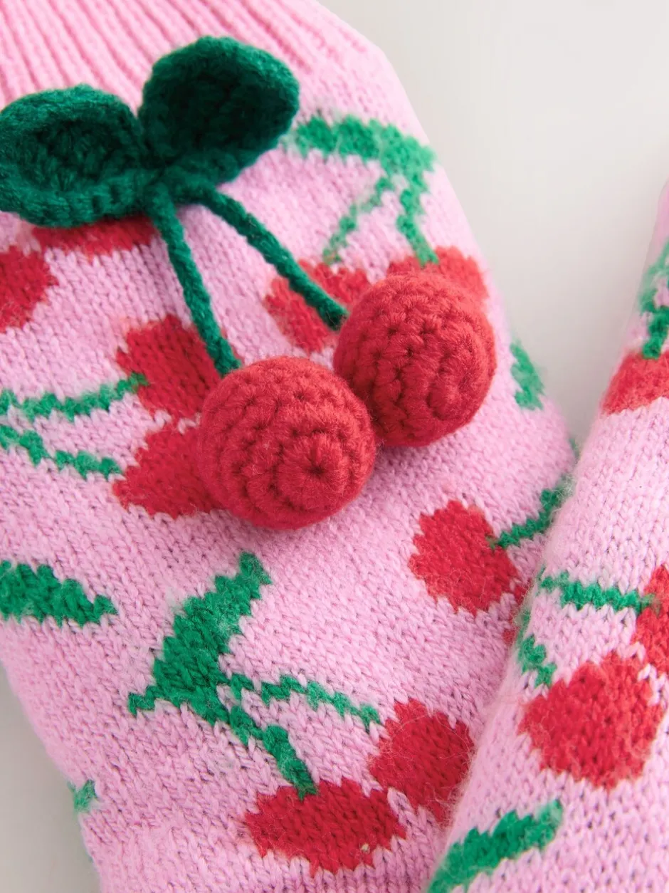 Sokken En Panty's*Next - 1 Paar grofgebreide pantoffelsokken Roze kersen