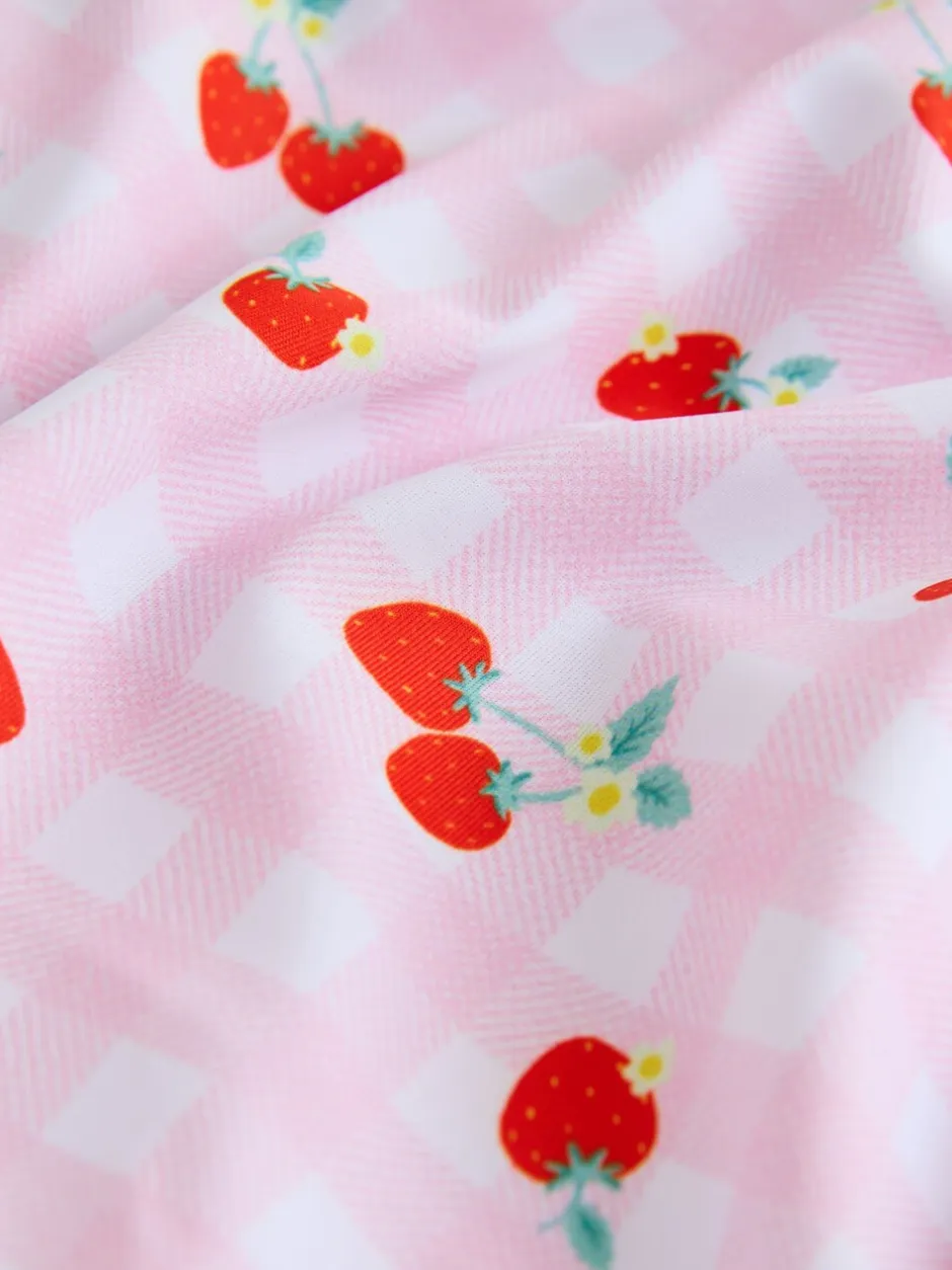 Badkleding*Next - Badpak met ruches (3 - 16 jr) Roze kersen geruit