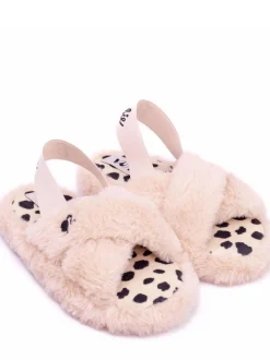 Pantoffels*Vanilla Underground - Fluffy Slippers Roze met Barbie