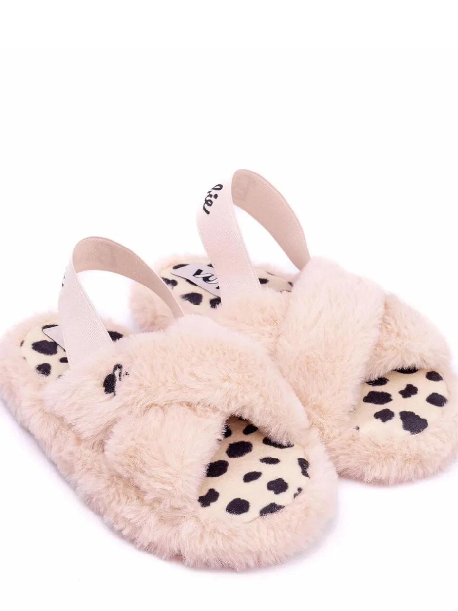 Pantoffels*Vanilla Underground - Fluffy Slippers Roze met Barbie