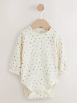 Jurken|Jurken*Next Roze met borduursel - Set van corduroy pinafore, bodysuit met lange mouwen en maillot voor baby's (0mnd-2jr)