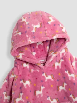 Kamerjassen|Jojo Maman Bébé - Cosy Hooded Blanket Roze met eenhoornprint