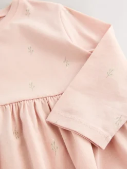Gelegenheidskleding|Jurken*Next Roze met elfjes - Jurk met lange mouwen en versiering (3mnd -7jr)