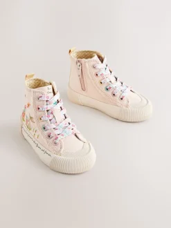 Sneakers*Next Roze met figuurtjes - Hoge sneakers