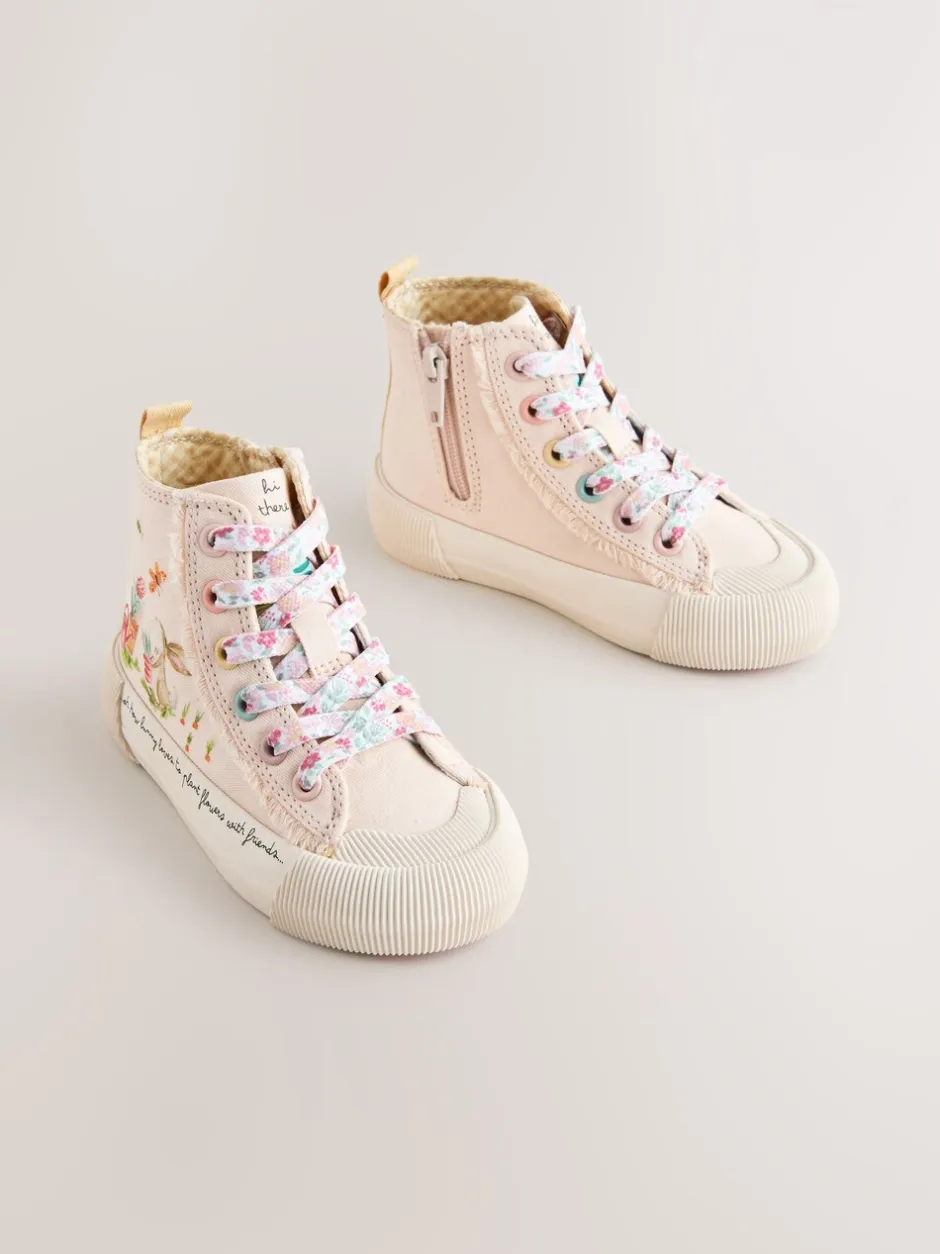 Sneakers|Next - Hoge sneakers Roze met figuurtjes