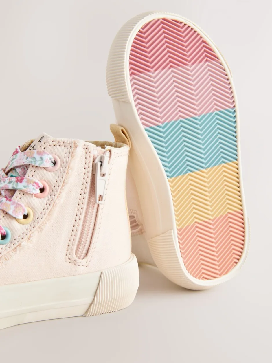 Sneakers|Next - Hoge sneakers Roze met figuurtjes