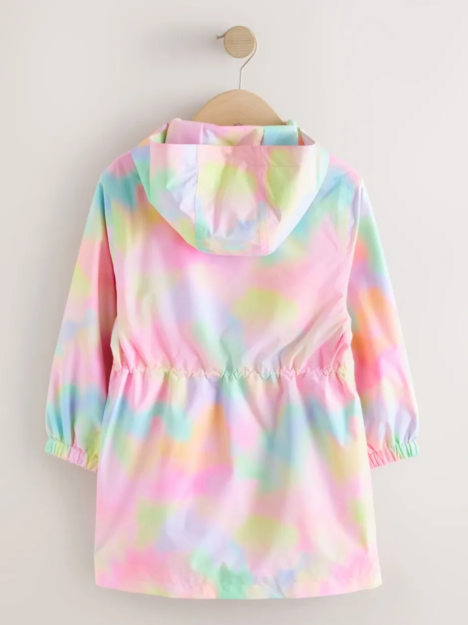 Jassen En Jacks*Next Roze met gemarmerde print - Waterproof Printed Cagoule (3-16yrs)