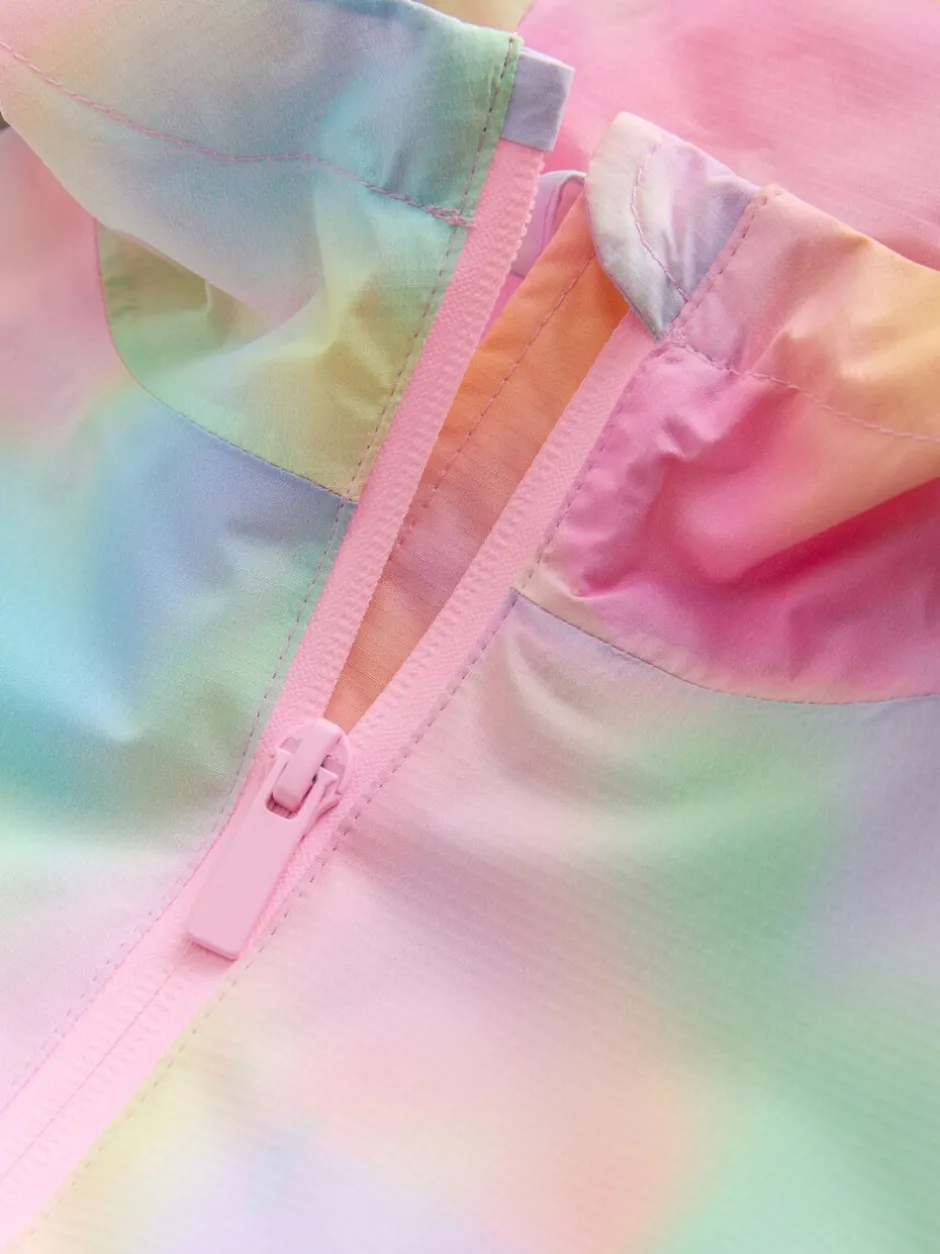 Jassen En Jacks*Next Roze met gemarmerde print - Waterproof Printed Cagoule (3-16yrs)