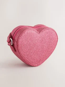 Tassen*Next Roze met hartjesprint - Cross Body Nolvetly Heart Party Bag