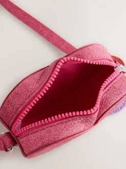 Tassen*Next Roze met hartjesprint - Cross Body Nolvetly Heart Party Bag