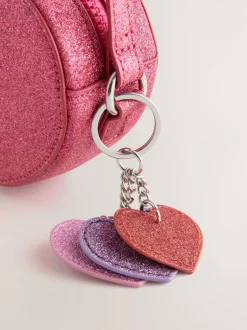 Tassen*Next Roze met hartjesprint - Cross Body Nolvetly Heart Party Bag