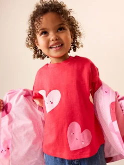 Jassen En Jacks*Next Roze met hartjesprint - Regenbestendig jack met print (3mnd-7jr)