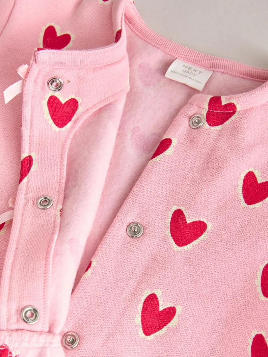 Tops|Sets En Combisets|Next Roze met hartjesprint - Top & Leggings Set 2 Piece (0mths-2yrs)