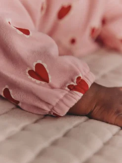 Tops|Sets En Combisets|Next Roze met hartjesprint - Top & Leggings Set 2 Piece (0mths-2yrs)