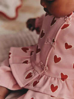 Tops|Sets En Combisets|Next Roze met hartjesprint - Top & Leggings Set 2 Piece (0mths-2yrs)