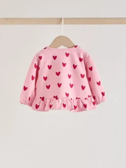 Tops|Sets En Combisets|Next Roze met hartjesprint - Top & Leggings Set 2 Piece (0mths-2yrs)