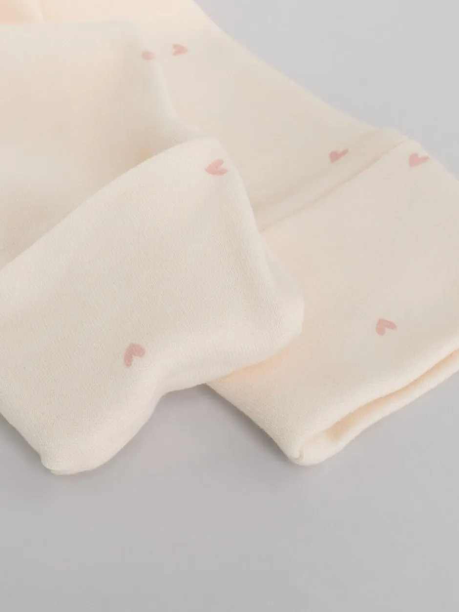 Multipacks|Babypakjes En Babypyjama's*Next Roze met hartjesprint - Verpakking van 3 babypyjama's met tweewegrits (0-2jr)
