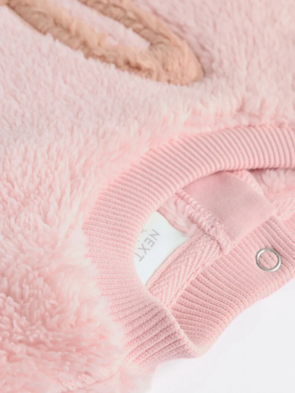 Sets En Combisets|Truien En Breisels|Next - 2 -delige Set van Fleece Tops en Leggings voor Baby''s (0mnd-2jr) Roze met konijnen