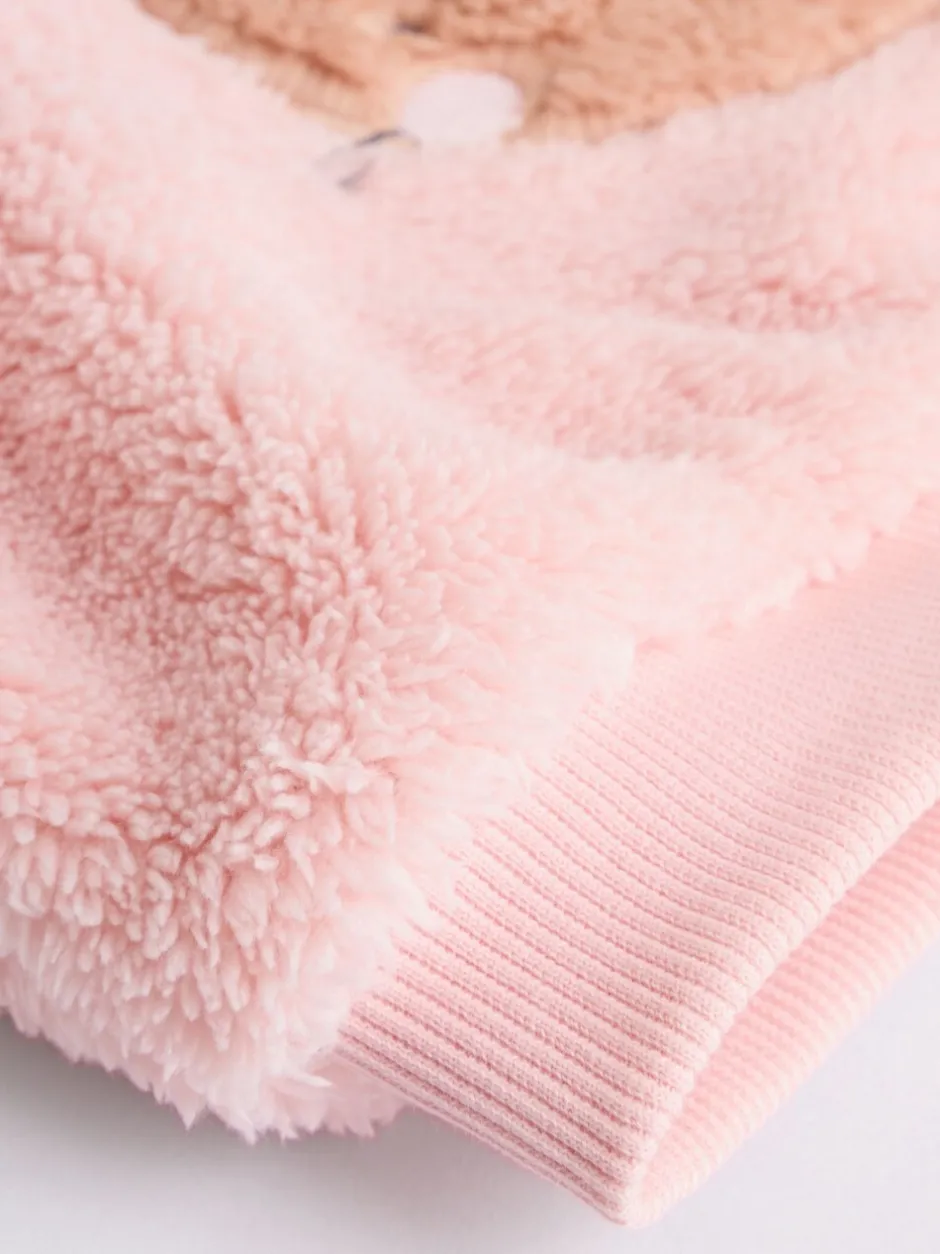 Sets En Combisets|Truien En Breisels|Next - 2 -delige Set van Fleece Tops en Leggings voor Baby''s (0mnd-2jr) Roze met konijnen