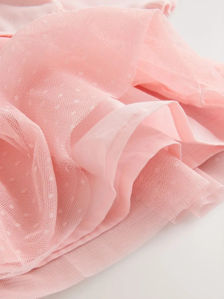 Gelegenheidskleding|Jurken*Next Roze met konijnen - Gebreide tweedelige babyjurk (0mnd-2jr)