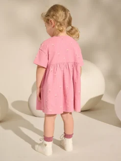 Jurken|Jurken*Next - Jersey zomerjurk (3mnd -7jr) Roze met konijnen