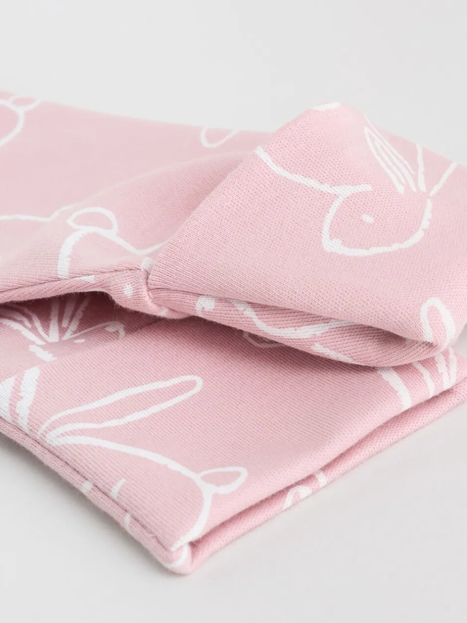 Multipacks|Babypakjes En Babypyjama's*Next Roze met konijnen - Verpakking van 3 babyslaappakjes met tweewegrits (0 mnd - 2 jr)