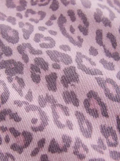 Jeans*Next - Jeans met wijde pijpen (3-16 jr) Roze met luipaardprint