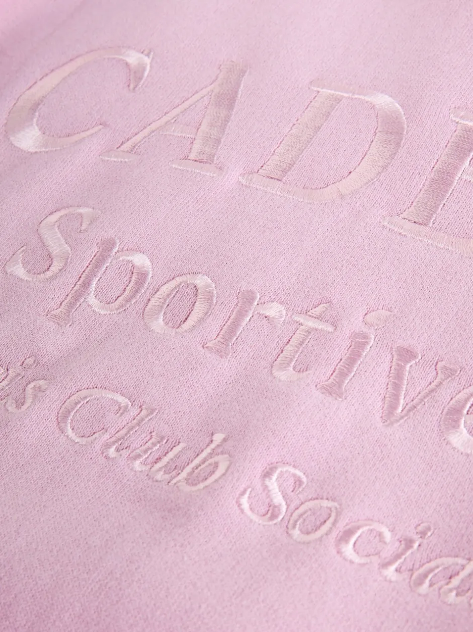 Sets En Outfits|Sweaters En Hoody´S|Next - Set van sweatshirt en joggingbroek met wijde pijpen (3-16jr) Roze met slogan