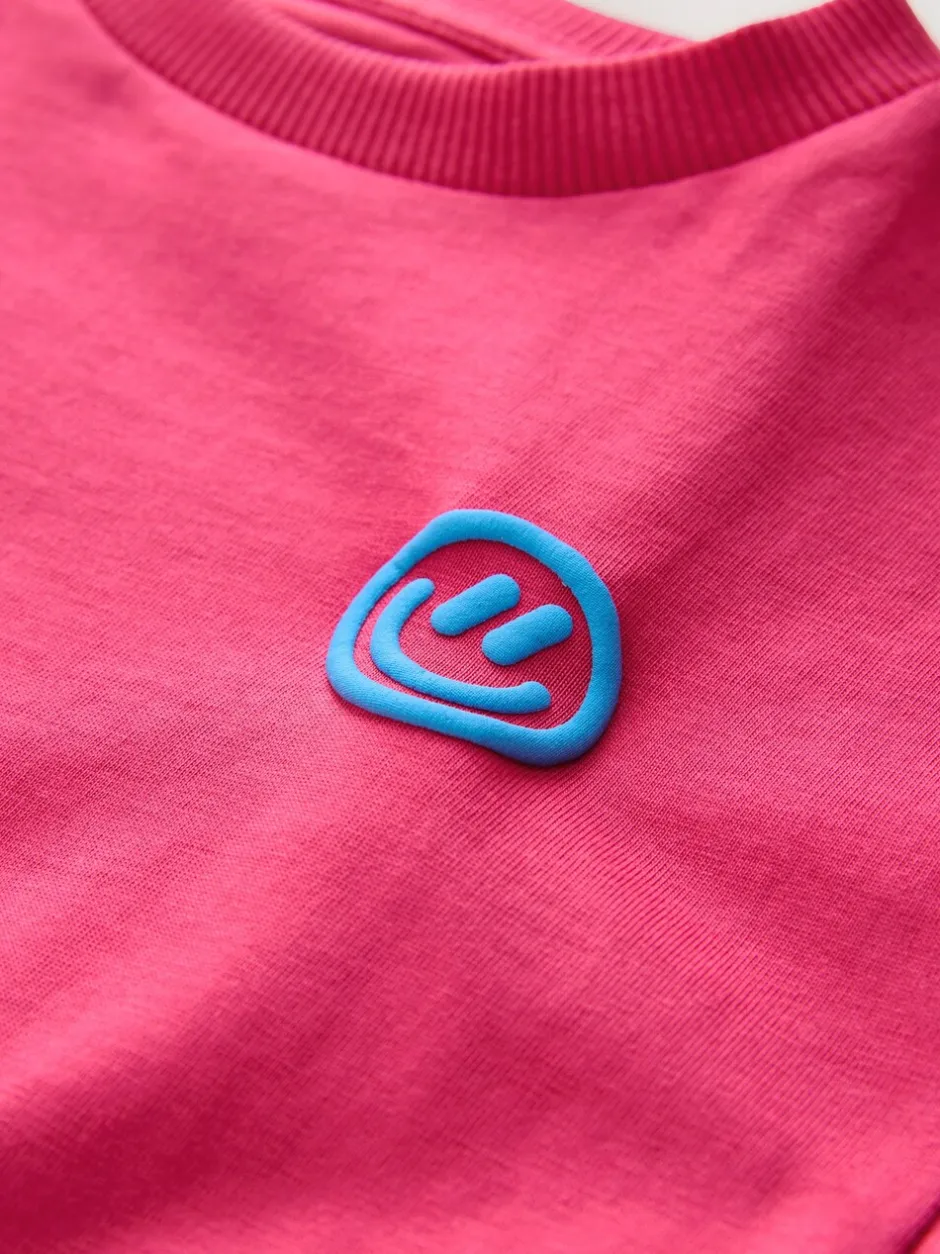 T-Shirts|Tops|Next Roze met smiley - Short Sleeve Small Graphic T-Shirt (3mths-7yrs)