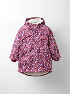 Jassen, Jacks En Kinderwagenpakjes|Jassen En Jacks|Jojo Maman Bébé - Lined Parka Roze met vrolijke print