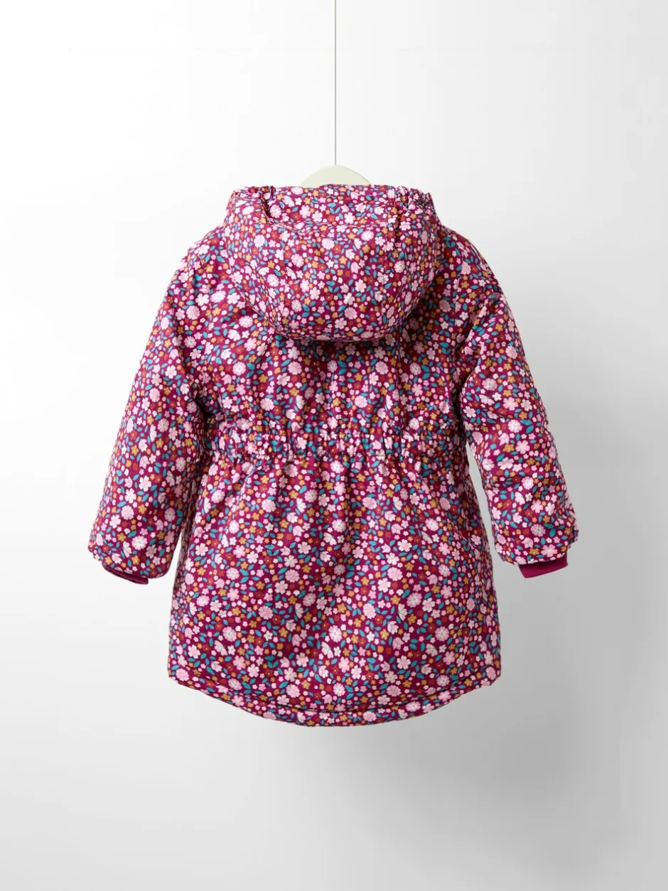 Jassen, Jacks En Kinderwagenpakjes|Jassen En Jacks|Jojo Maman Bébé - Lined Parka Roze met vrolijke print