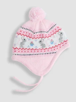Mutsen, Handschoenen En Sjaals|Jojo Maman Bébé - - Fairisle-muts Roze muis