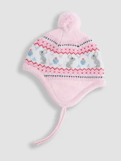 Mutsen, Handschoenen En Sjaals|Jojo Maman Bébé - - Fairisle-muts Roze muis
