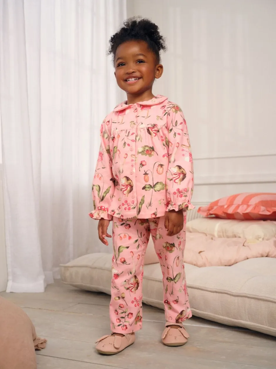 Nachtkleding En Pyjama's|Pyjama's*Next - Geweven pyjama met knopen (9 mnd-10 jr) Roze muisprint