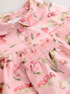Nachtkleding En Pyjama's|Pyjama's*Next - Geweven pyjama met knopen (9 mnd-10 jr) Roze muisprint