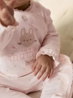 Babypakjes En Babypyjama's|Next - Gezinspyjama voor baby's (0-2jr) Roze Mummy