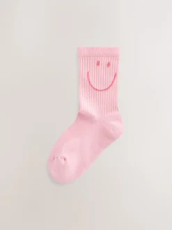 Sokken En Panty's|Multipacks*Next Roze, paars en groen - 3 Paar enkelsokken met verzachte zool en hoog katoengehalte