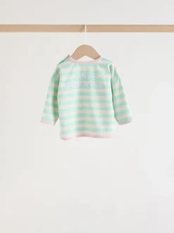 Tops|Sets En Outfits|Next Roze streep - 6 -delige set van top met lange mouwen en leggings (0mnd -3jr)