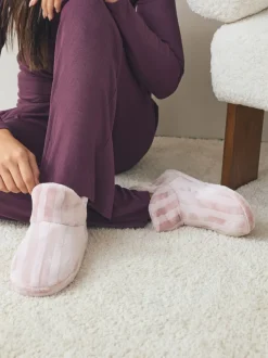Pantoffels*Next - Pantoffels Roze streep