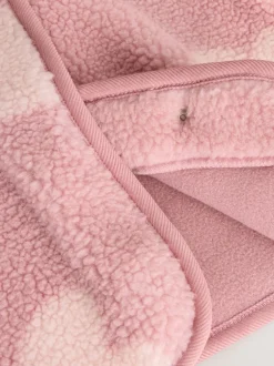 Jassen, Jacks En Kinderwagenpakjes|Jassen En Jacks|Next Roze ton-sur-ton hartprint - Borg Baby Jack (0mnd -2jr)