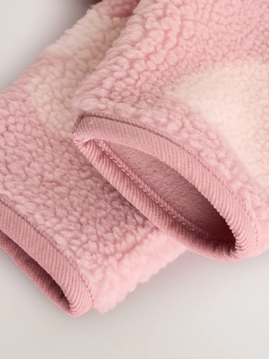 Jassen, Jacks En Kinderwagenpakjes|Jassen En Jacks|Next Roze ton-sur-ton hartprint - Borg Baby Jack (0mnd -2jr)