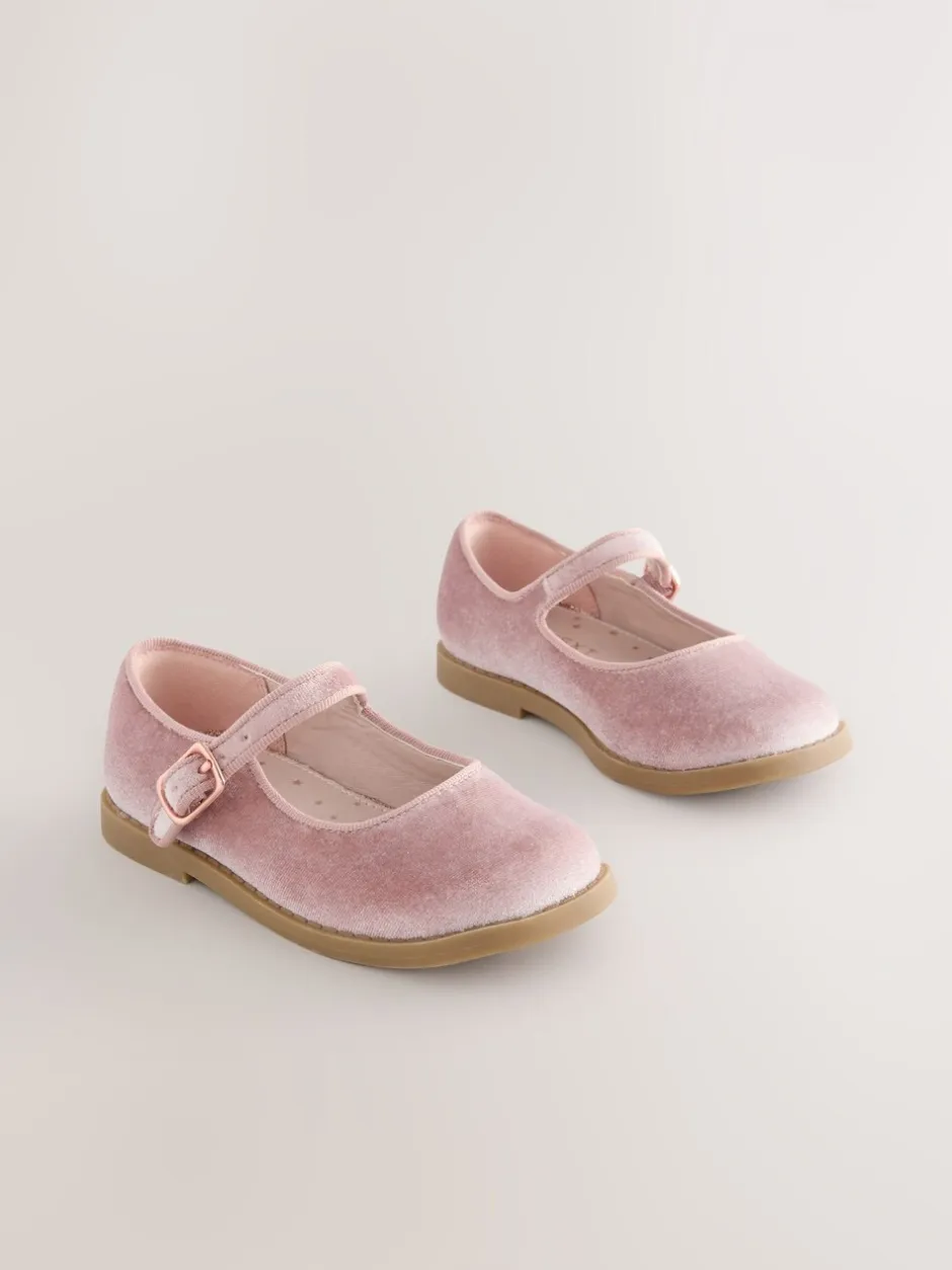 Gelegenheidskleding*Next - Mary Jane-schoenen Roze velours