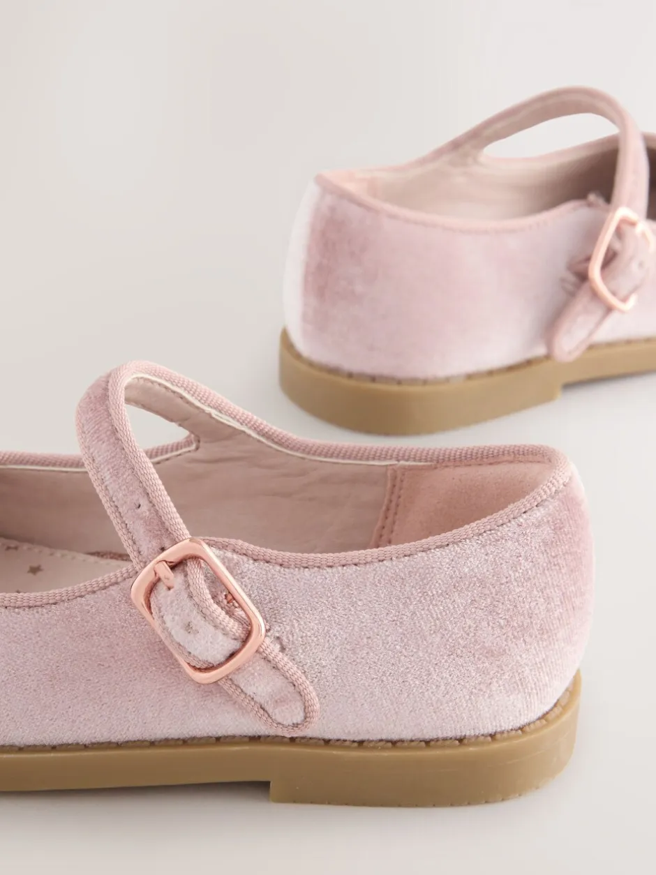 Gelegenheidskleding*Next - Mary Jane-schoenen Roze velours