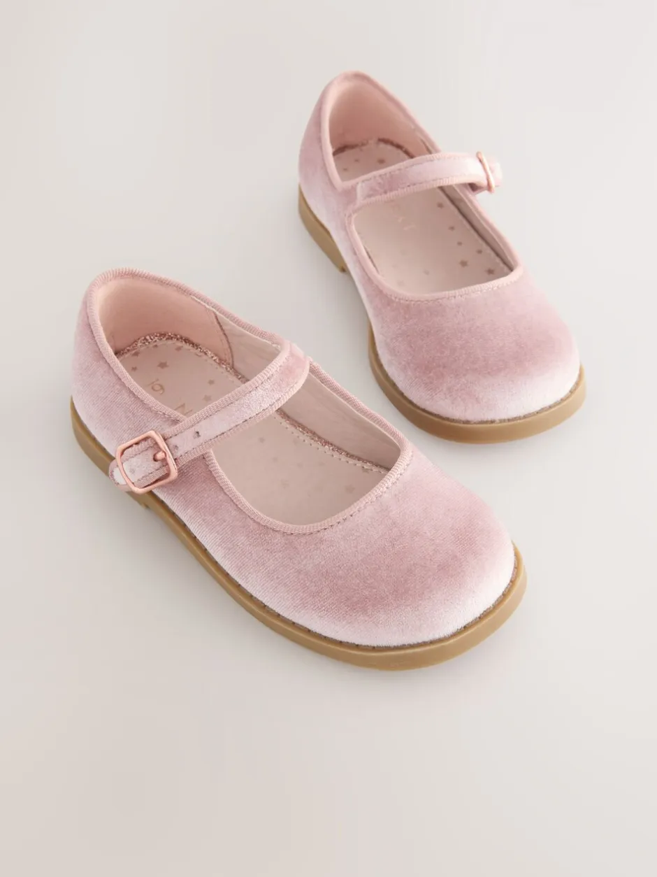 Gelegenheidskleding*Next - Mary Jane-schoenen Roze velours