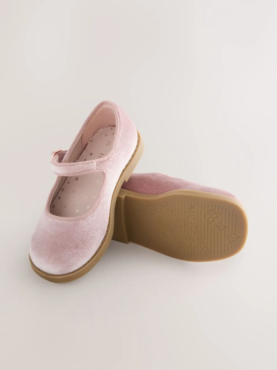 Gelegenheidskleding*Next - Mary Jane-schoenen Roze velours